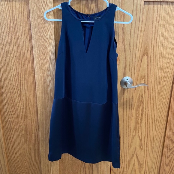 Banana Republic Dresses & Skirts - Banana Republic drop waist dark navy blue dress